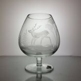 6 verres à cognac en cristal