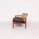 Hans Olsen for Brdr Juul Kristensen, rattan backed sofa, Denmark 1950s