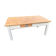Table basse de ferme campagne bois brut blanc
