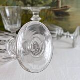 4 antique crystal wine glasses Caton Saint Louis Baccarat