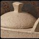 Unique Danish Studio Pottery – sculptural teapot with a bamboo handle;