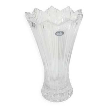 Lisa Mori Crystal Vase Austria H24cm 1980
