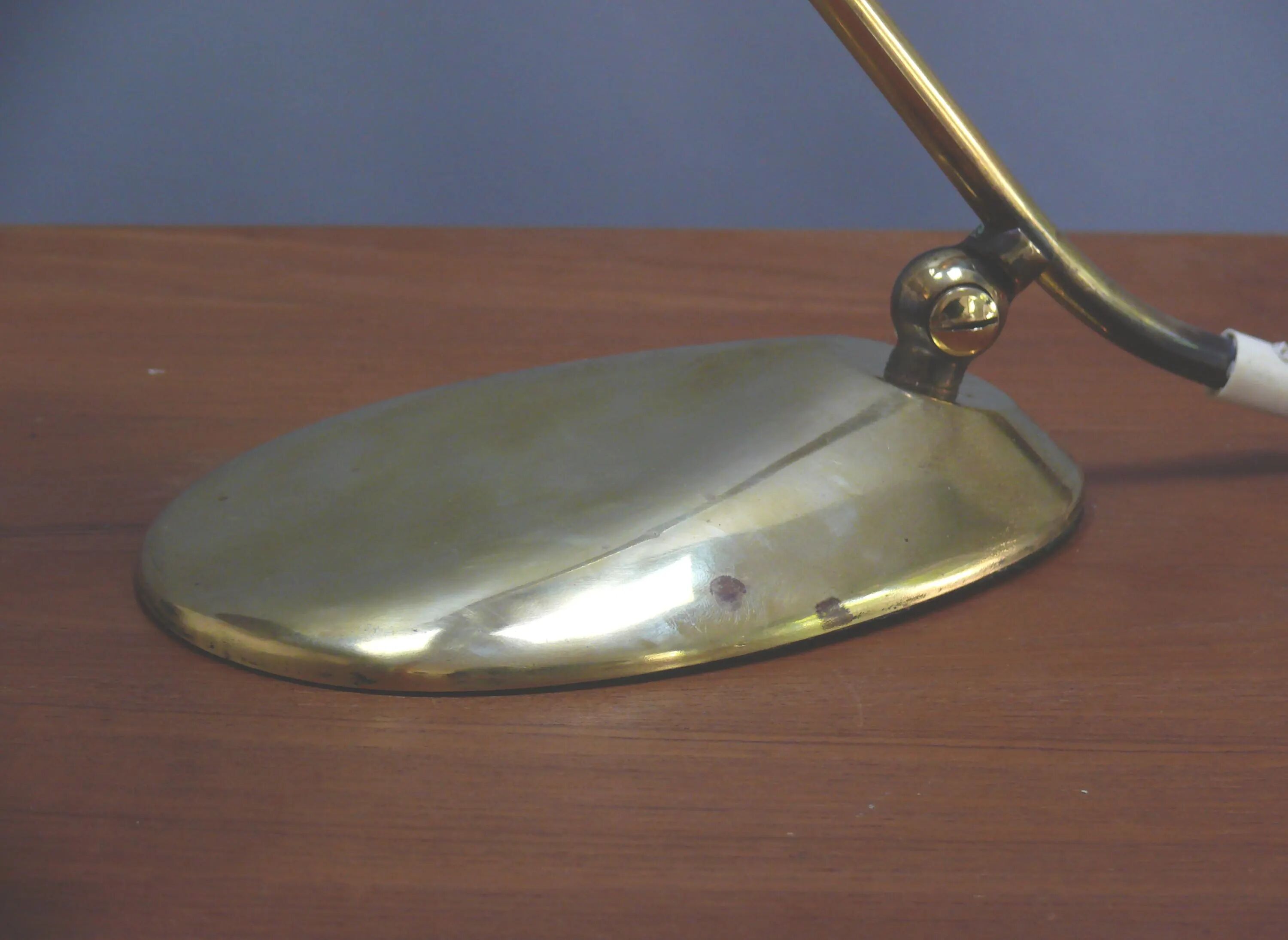 JBS Piano Lamp, Burnished and Brushed Brass, 1960s