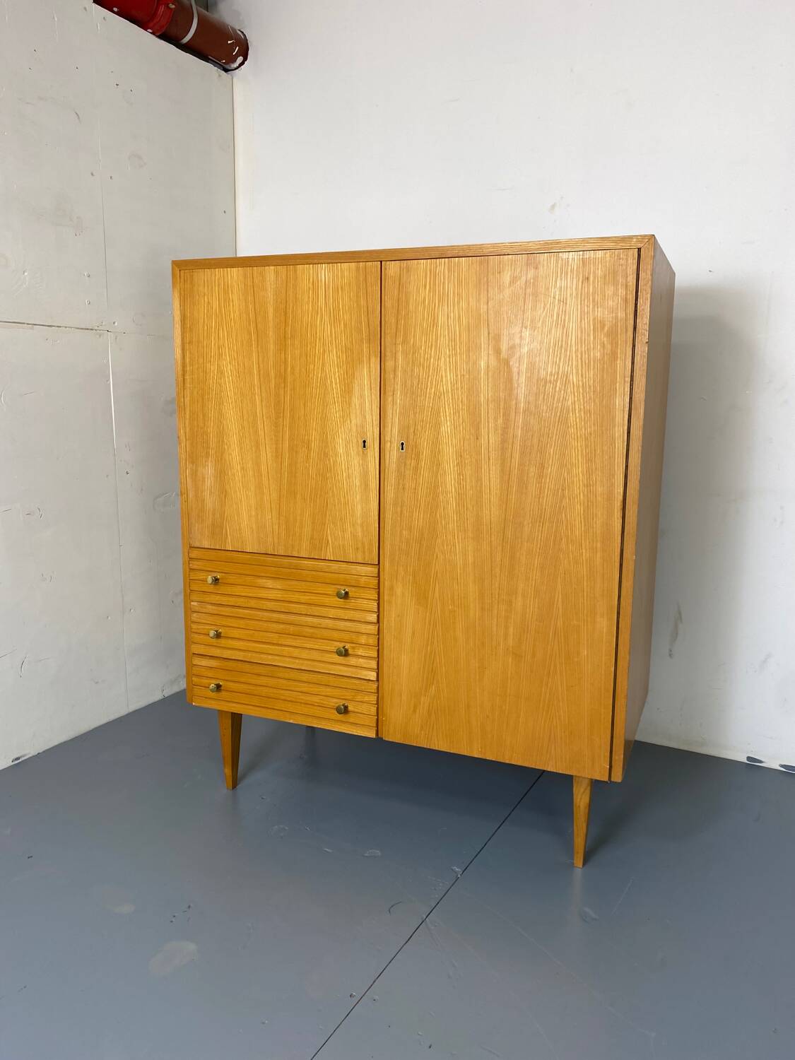 Mid-Century Modernist Highboard in Wood, 1950s