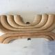 Scandinavian design vintage wood candle holder