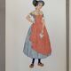 Lithographie costumes nationaux - Champagne