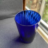 Blue liqueur glass set