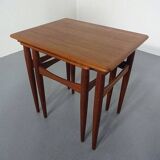 Danish Teak Nesting Tables, 1960s, Set of 2