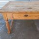 Grande table de communauté en chêne et sapin