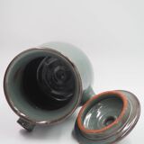 Blue stoneware teapot