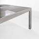 Table basse en acier par Ross Littell, modèle Luar, 1970