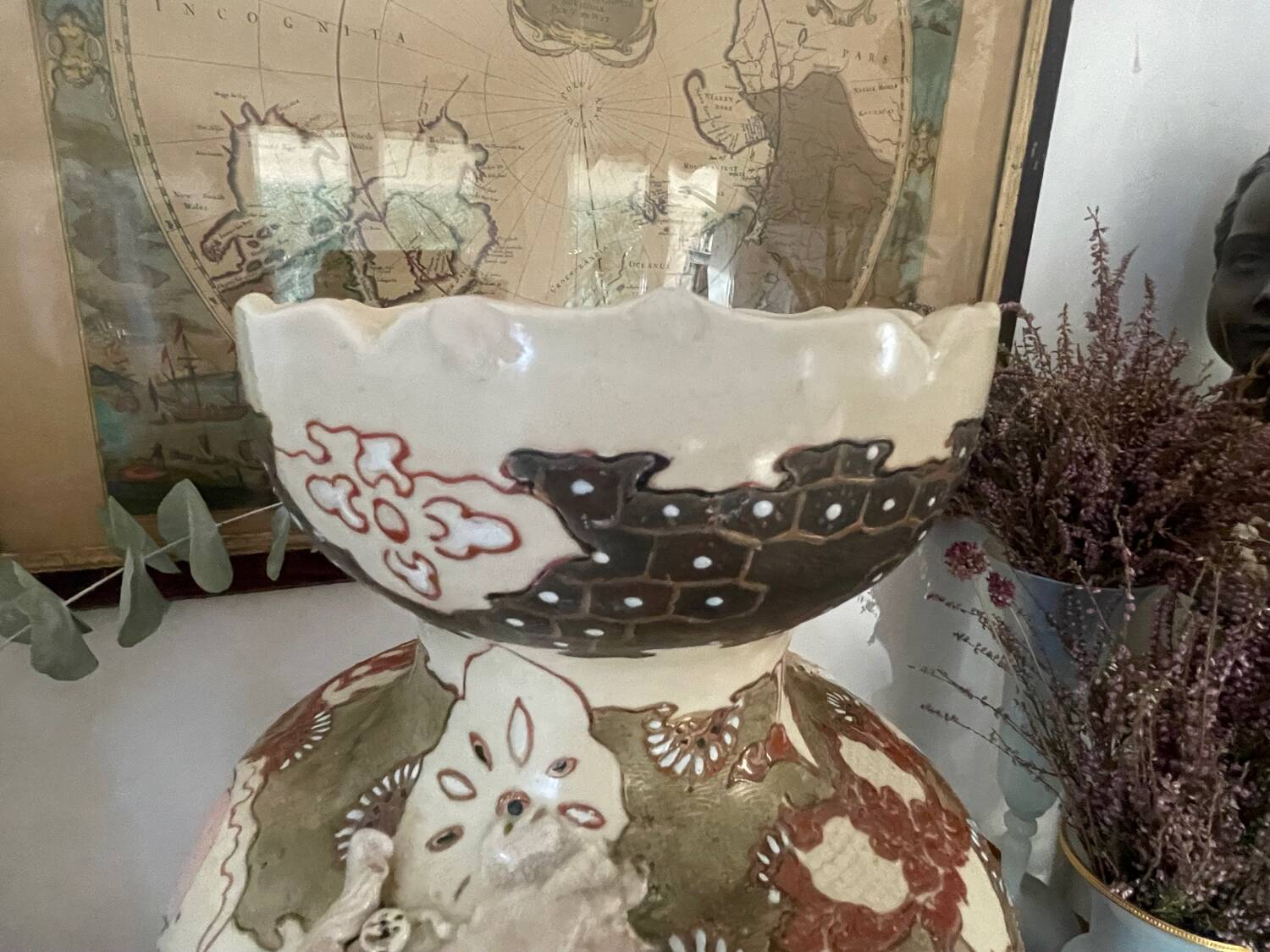 Large Japanese Satsuma vase 46cm