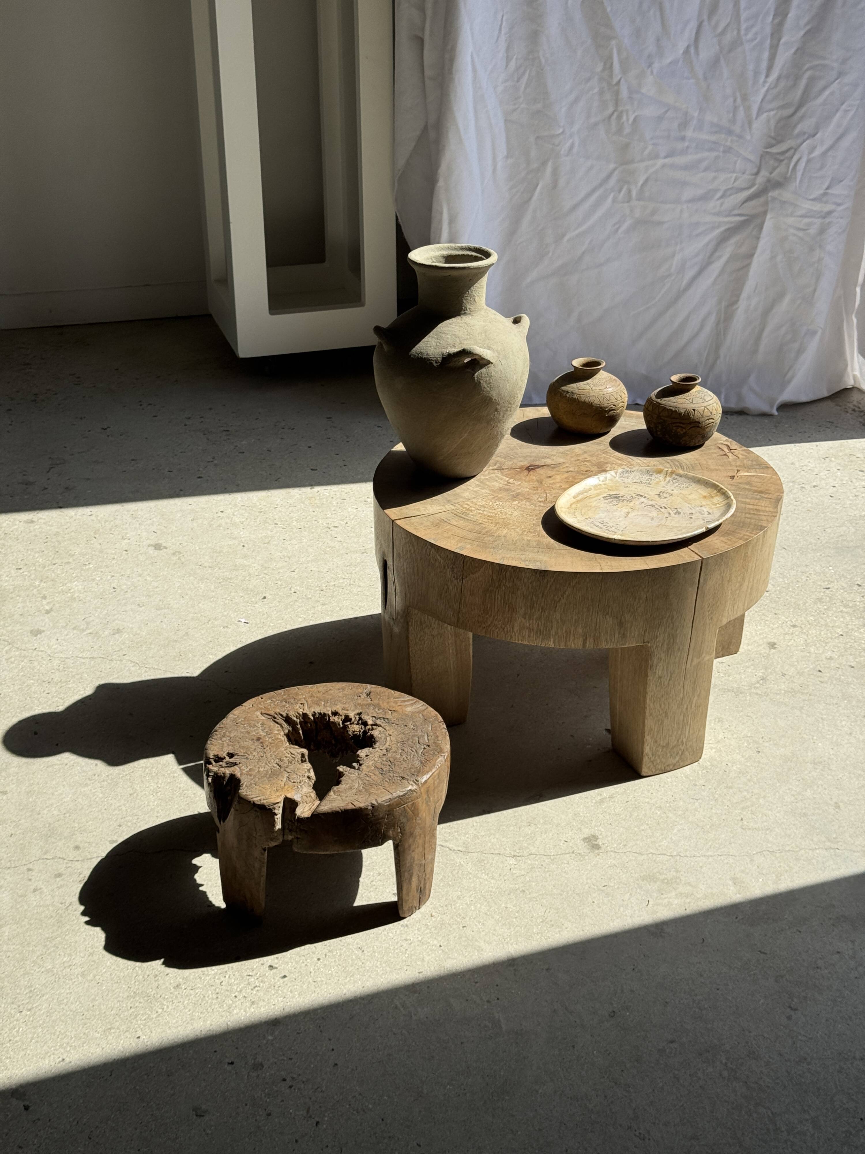 Oval petrified wood dish or bowl with grey edges D28x24 -3779