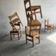 Vintage set of 6 chairs by Ilmari Tapiovaara, 1960s.