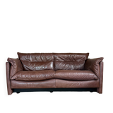 Vintage leather sofa Ligne Roset