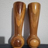 Wooden vases, companions of duty