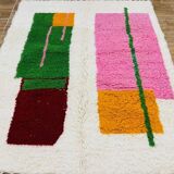 Traditional handmade pure wool Berber rug size 150 x 250 cm.