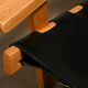Kurt Østervig hunting chair in black leather for K. P. Jørgensens Møbelfabrik