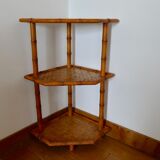 Rattan shelf