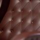 Italian reclining chaise longue from the 1950s in oxblood Naugahyde.