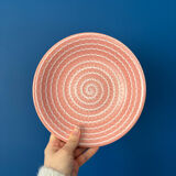 Longchamp pink marble ceramic flat plates service - plate