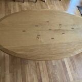 Solid oak dining table, unique creation.