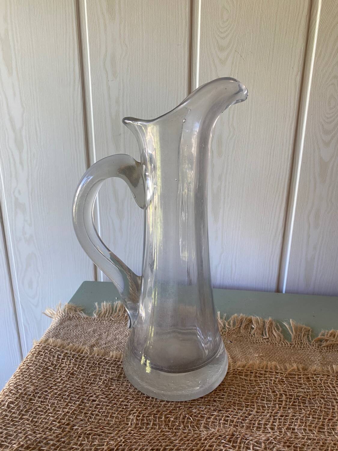 Blown glass carafe