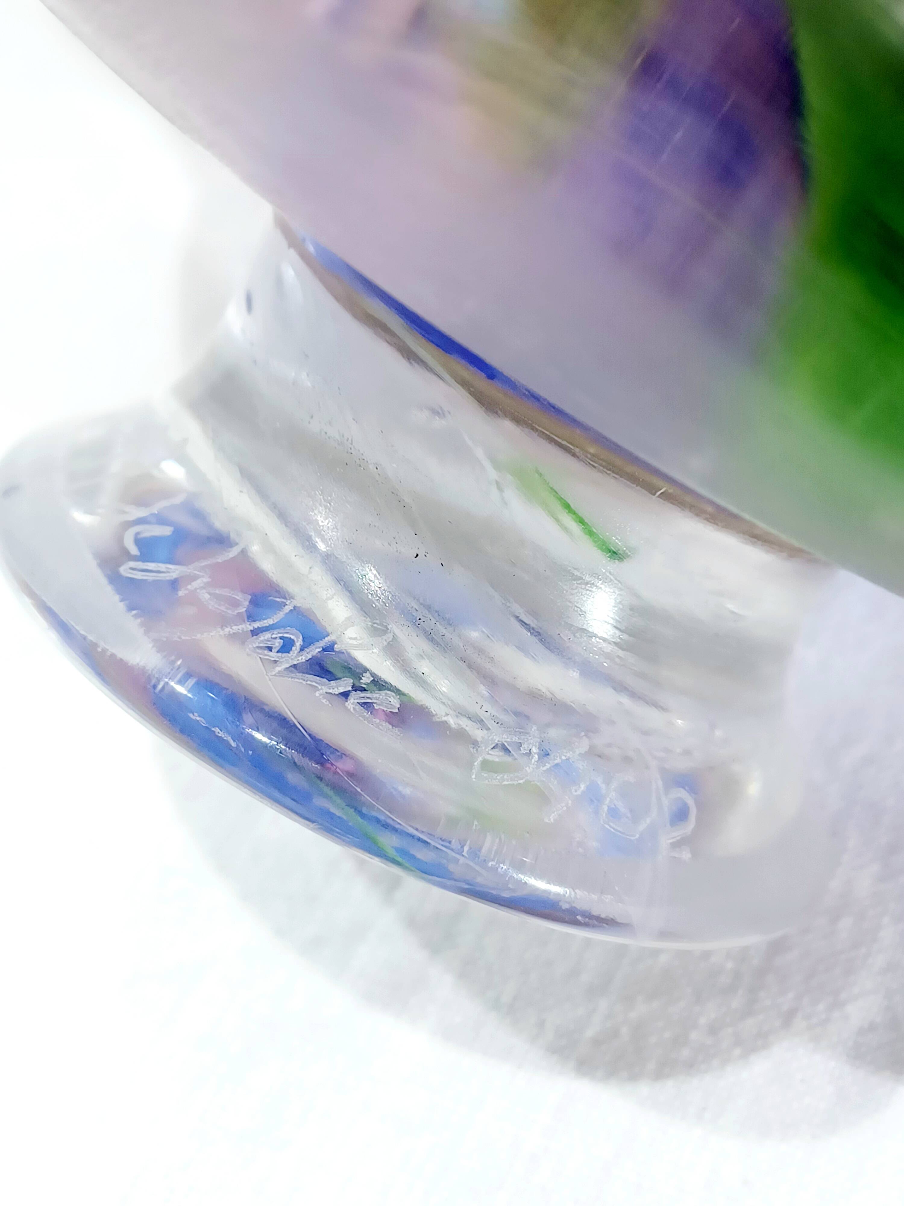 Coupe en verre soufflé Murano