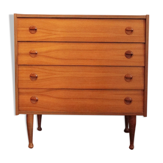 Commode 4 tiroirs vintage des années 60