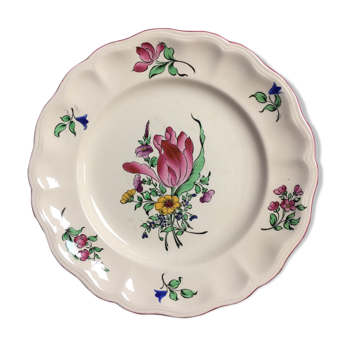 Lunéville earthenware plate