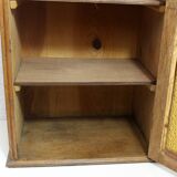 Art Deco display case in solid wood and glass, 1930s