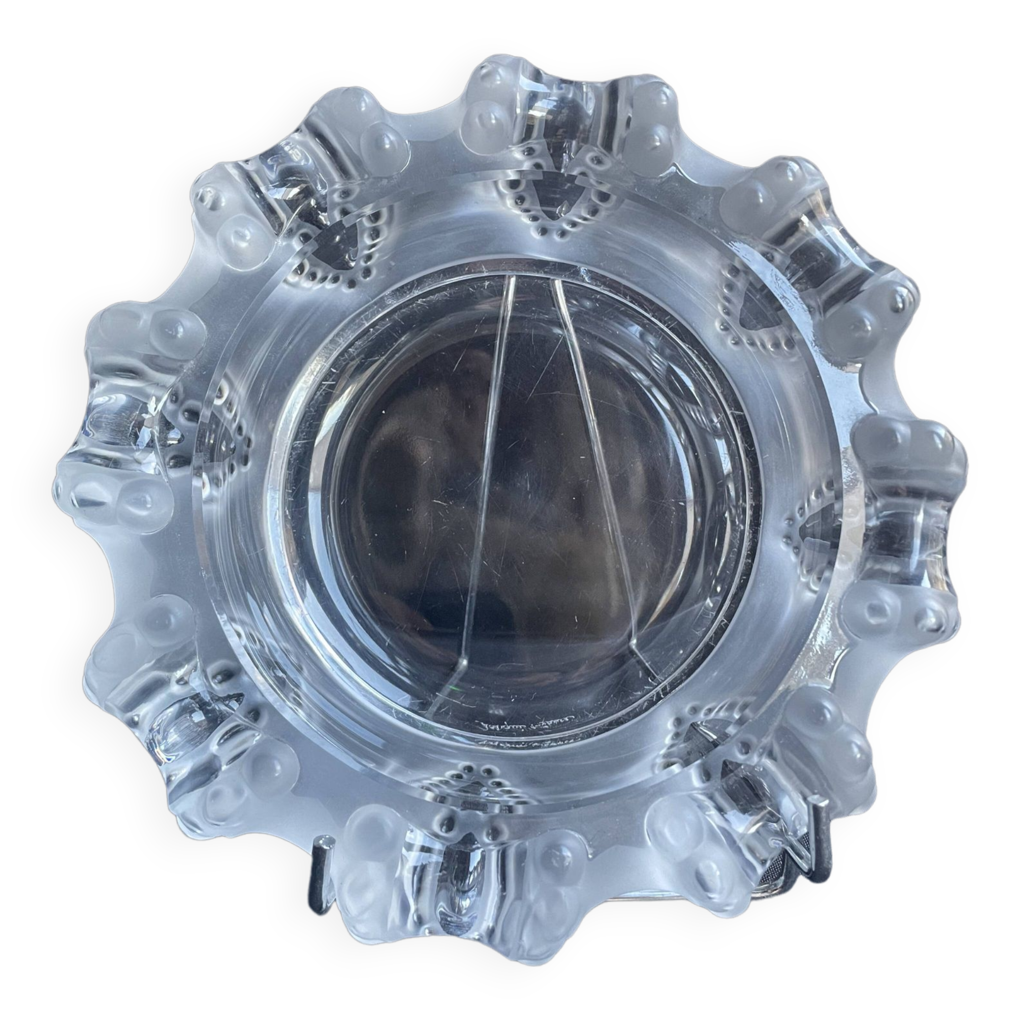 Large Lalique ashtray “Cannes” model