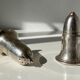 English silver-plated salt and pepper shakers by Broderick Bros Ltd for the Jury’s Hotel in Dublin