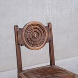 6 chaises de salle à manger en chêne déco