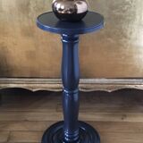 Large black oak side table