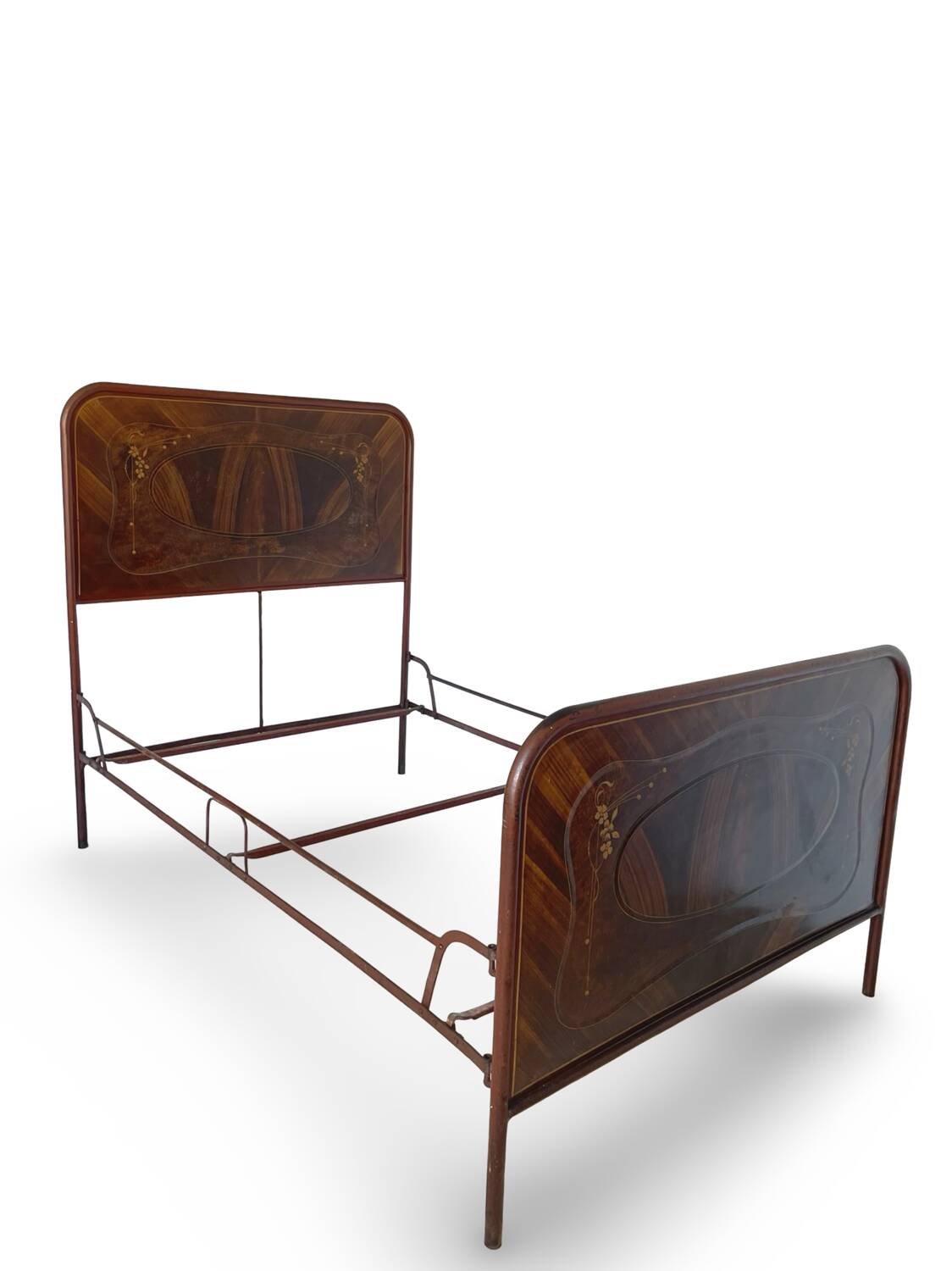 Cadre de lit Art déco italien une place et demie, 1925