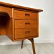 1960s Vintage Curved Teak Writing Desk by Svend Aage Madsen