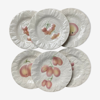 6 dessert plates slurry fruits Salins