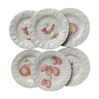 6 dessert plates slurry fruits Salins
