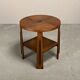 Dutch Art Deco Modernist Amsterdam School side table in Oak square inlay