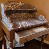 Wooden and marble dressing table