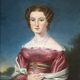 Elegant 19th-Century Portrait of a Lady – Oil on Canvas, Gilded Frame