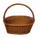 Panier en rotin vintage avec poignée des années 1960