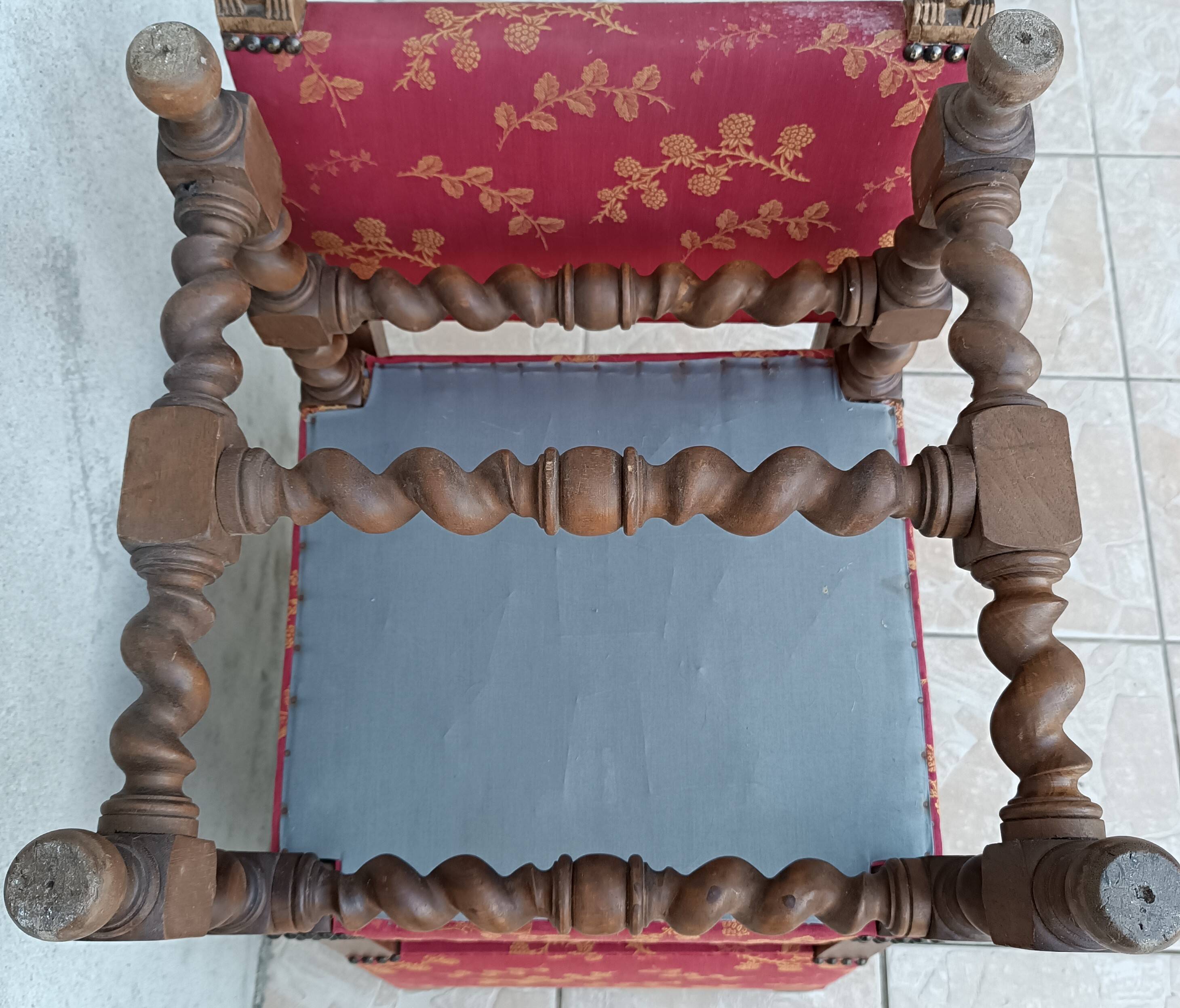 Pair of Louis XIII walnut chairs