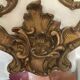 Trumeau style Louis XV 18th-century mirror bevelled white ivory gilding
