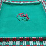 Embroidered tablecloth and napkin set