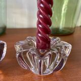 Bougeoirs cristal étoile