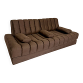 Ancien canapé Daybed design De Sede DS85 vintage années 80 tissu