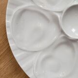 6 oyster plates in Pillivuyt porcelain