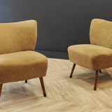 Two Mid Century cocktail chairs | Vintage - set of 2 armchairs